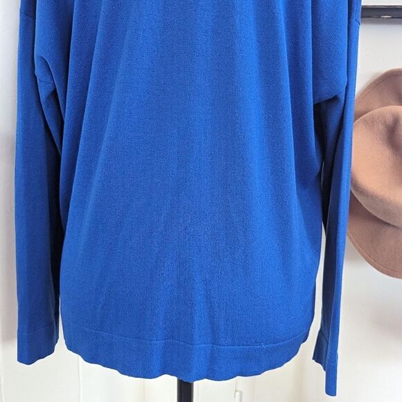 Eileen Fisher Quiet Luxury Preppy Coastal Classic Capsule Sailor Chic Sweater LG - Picture 11 of 13